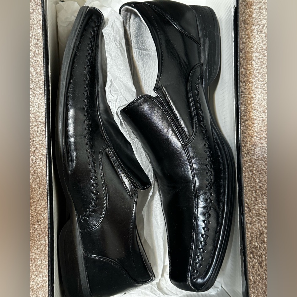 Steven Madden Black Men's Loafer Dress Shoes